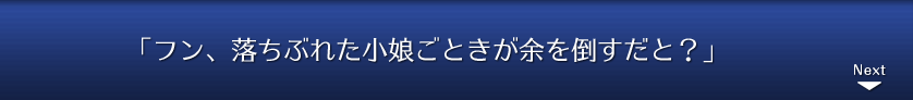 「フン、落ちぶれた小娘ごときが余を倒すだと？」